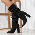 Winter Fashionable Chunky High Heel Boots