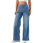 Wide-leg denim pants in Loose Casual Jeans for a chic and fashionable look in ملابس