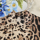Leopard print top from Summer Leopard Print Strappy Cardigan Nightgown Pajamas set, stylish fashion ملابس
