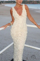 Spring Summer Strap Split Dress Casual Loose Vacation Women Clothing