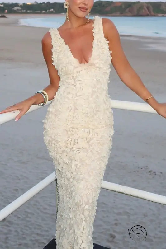 Spring Summer Strap Split Dress Casual Loose Vacation Women Clothing