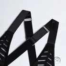 Hollow out Cutout Striped Cross Strap one Piece Lingerie Suit