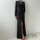 Enchanting High Waist Split French Dress