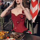 Three Dimensional Handmade Lace Boning Corset