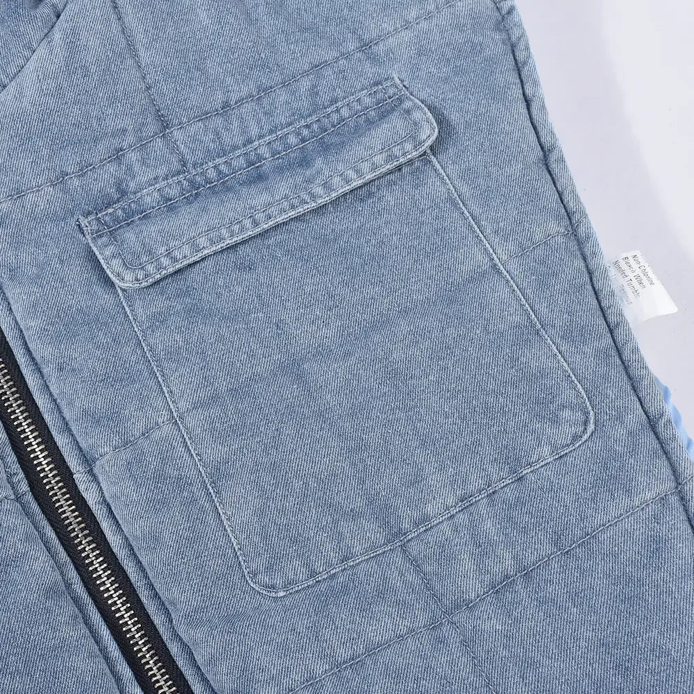Hooded Sleeveless Short Vest