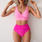 Pink two-piece Gorgeous Split Swimsuit, a stylish choice for langry fashion ملابس