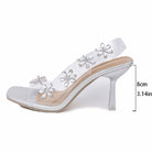 Rhinestone Floral High Heel