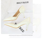 Shiny Patent Leather Side Hollow out High Heels