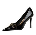 Shiny Patent Leather Office High Heel