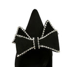 Shallow Mouth Pointed Toe Rhinestone Bow High Heel