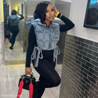 Hooded Sleeveless Short Vest-VETEMENTS 