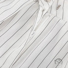 Elegant Striped Top Wide Leg Pants Office Two Piece Sets