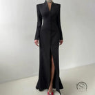 Enchanting High Waist Split French Dress