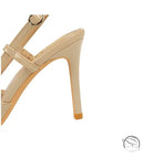 French v Shaped Square Buckle Pointed High Heels