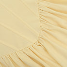 Elegant langry fashion cream bed skirt with ruffled edge