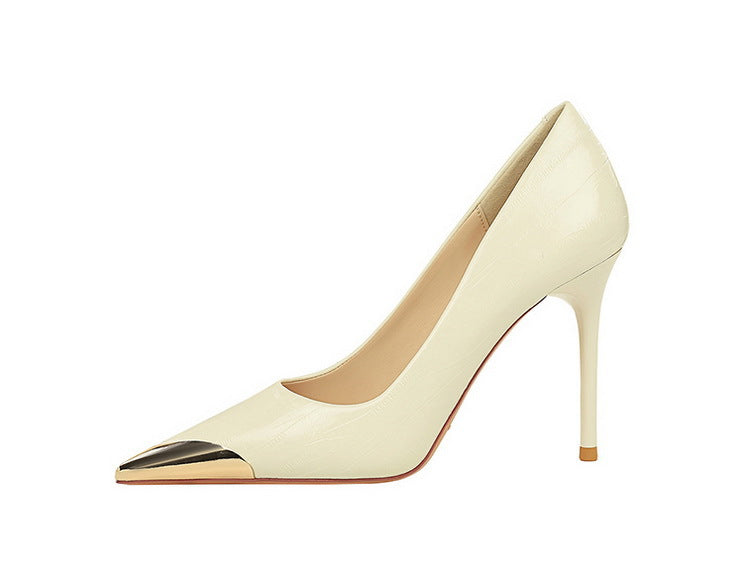 Cocktail Low Cut Shoes Pointed Stiletto Heels
