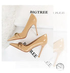 Shiny Patent Leather Office High Heel