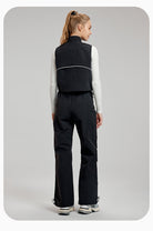 Woman in black vest and pants showcasing Comfy Loose Sports Vest for stylish langry ملابس