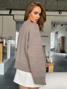 Knitted Cardigan Winter Loose Soft Design Sweater Coat