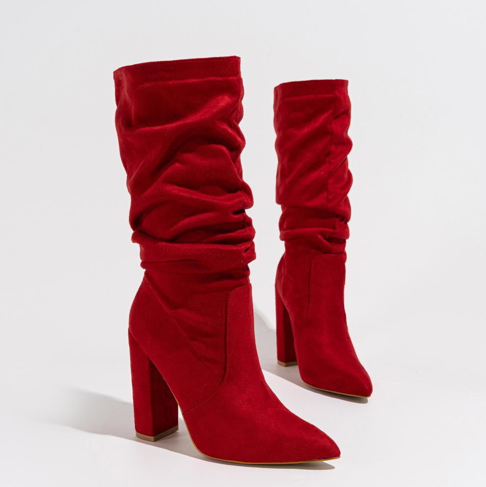 Winter Fashionable Chunky High Heel Boots