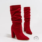 Winter Fashionable Chunky High Heel Boots