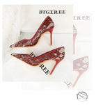 Skinny Night Club Mesh Stiletto High Heel Shoes