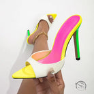 Multi Colors Super High Heel Sandals