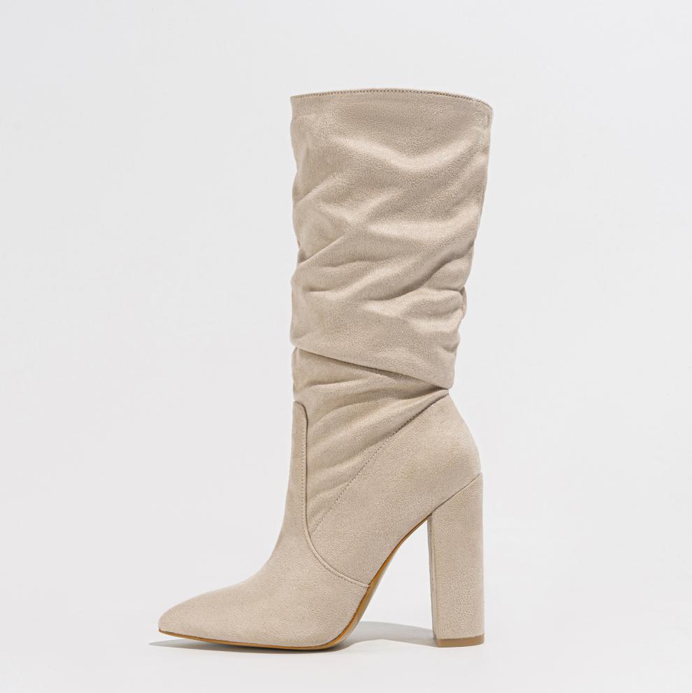 Winter Fashionable Chunky High Heel Boots