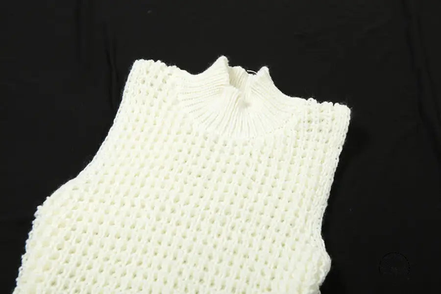 Summer Women Clothing Sleeveless Tassel Hollow out Cutout Slim Fit Elegant Stitching Dress