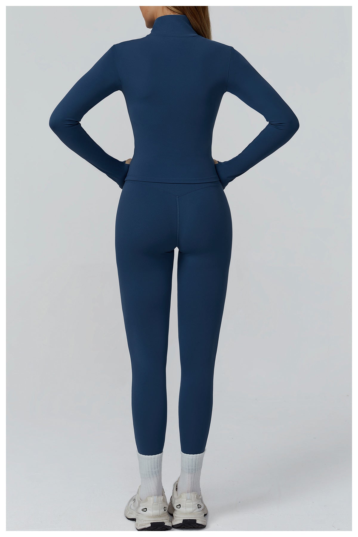 Langry navy blue windproof slim jacket for athletic fashion wear