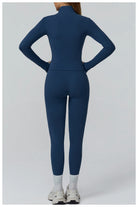 Langry navy blue windproof slim jacket for athletic fashion wear