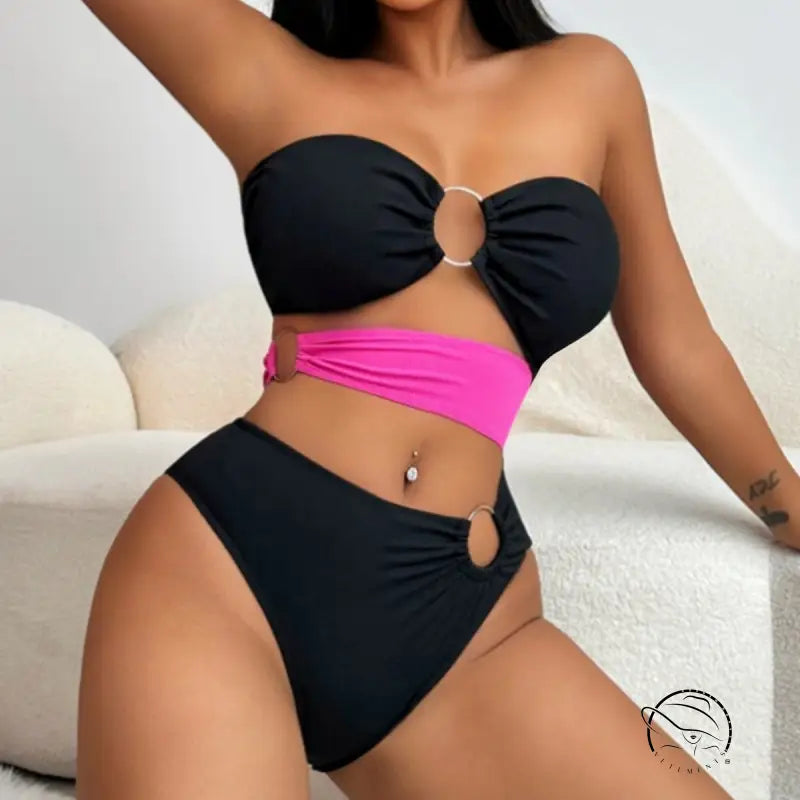 One Piece Bikini Strapless Swimsuit