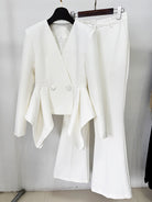 Gorgeous Slim Top Jacket Bootcut Pants Two Piece Set