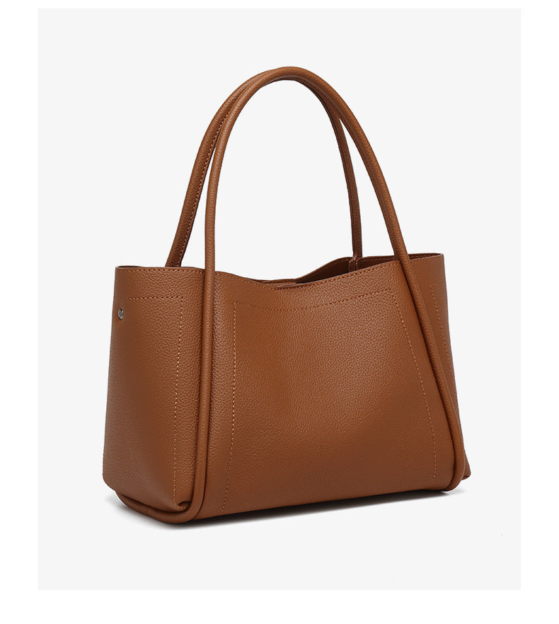 Soft Leather Large Capacity High Grade Handbag