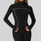 Langry black and white windproof slim cycling jacket in fashion ملابس