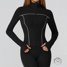 Langry black and white windproof slim jacket with zipper, fashion ملابس