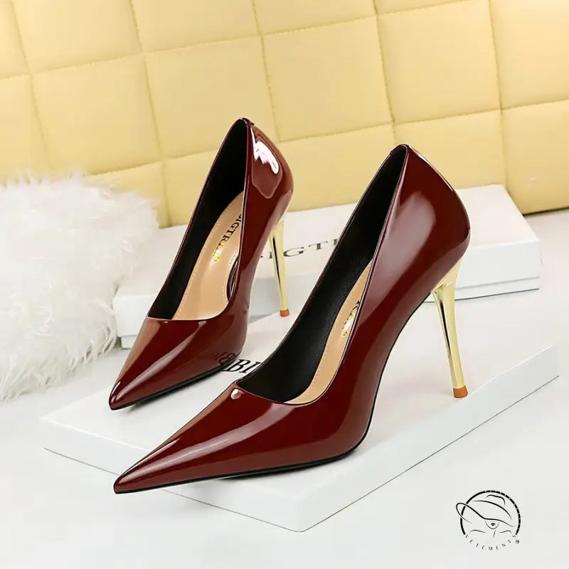 Fashionable Simple Metal Heel Ultra High