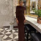 Enchanting Design Skinny Sheath Pleated Dress