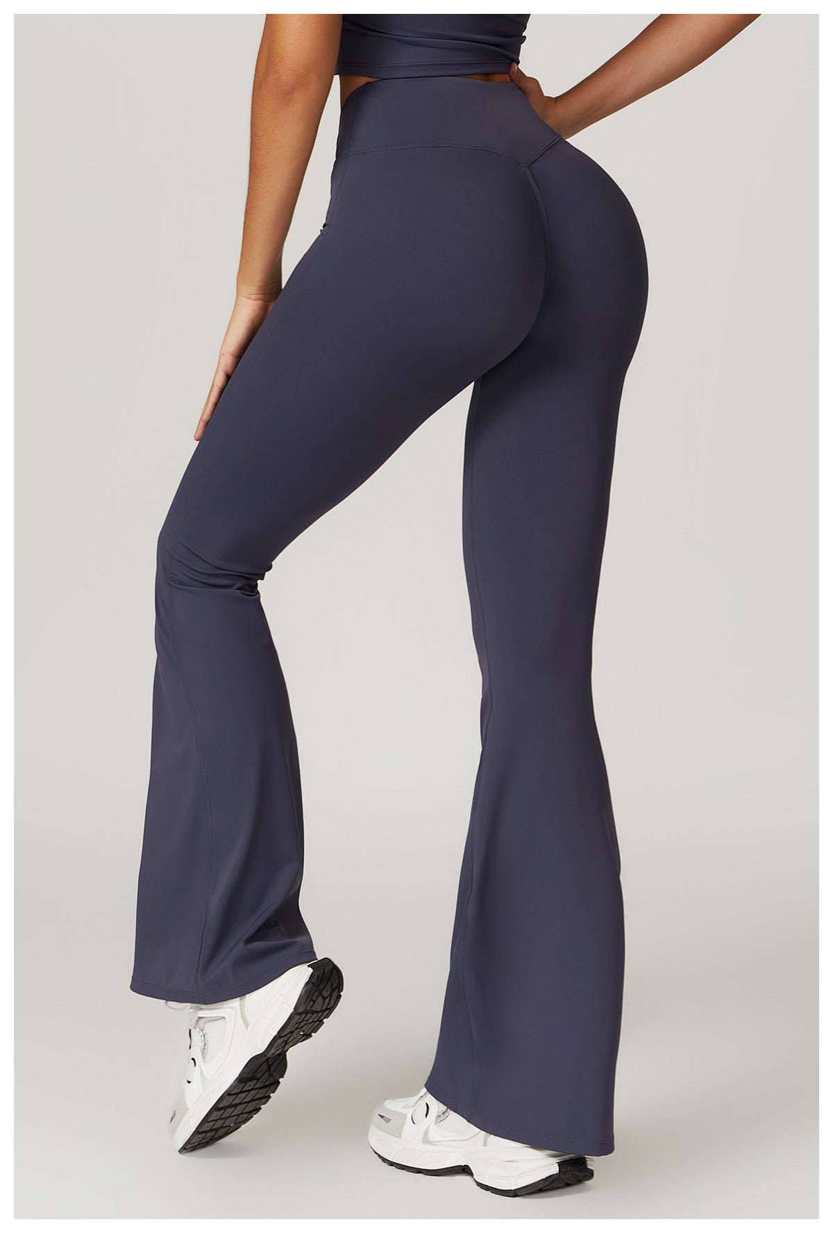 Blue flared leggings in Casual Sports Wide Leg Pants for trendy langry fashion ملابس