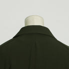 Dark green blazer back from Casual Office Summer Long Sleeve Pants Set with tassel design