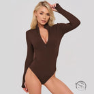 Autumn solid color jumpsuit in brown langry fashion ملابس