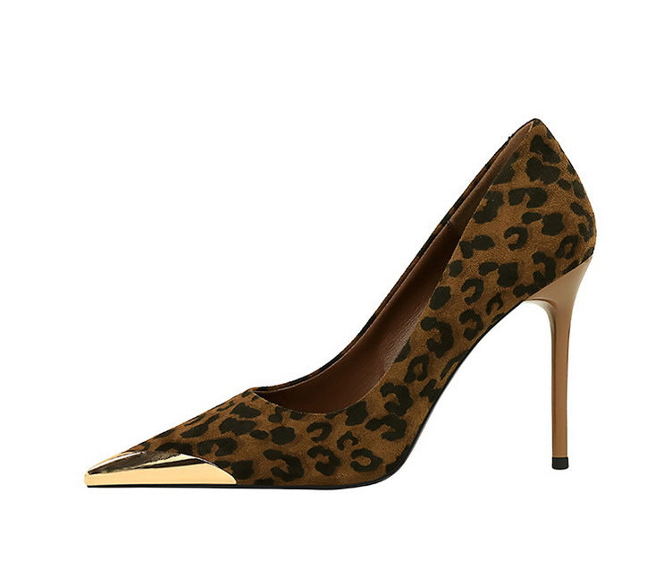 Cocktail Leopard Print High Heels