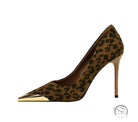 Cocktail Leopard Print High Heels
