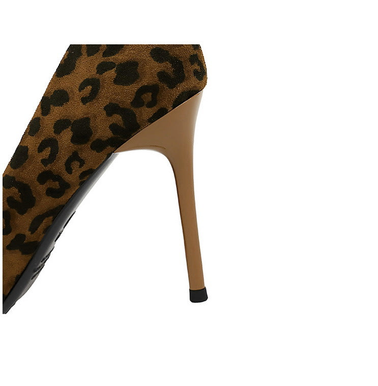 Cocktail Leopard Print High Heels