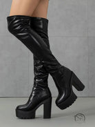High Heel Waterproof Platform Ankle Boots