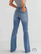 Slim Stretch High Waisted Cut Pants Jeans