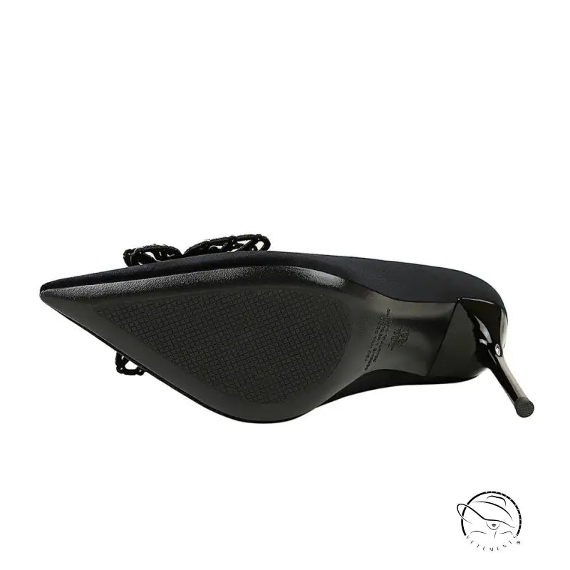 Double Layer Bow Decoration High Heels