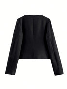 Round Neck Classic Autumn Short Round Woolen Coat