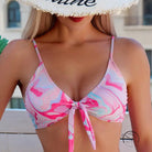 Swimsuit Lace Printing Bikini Beach Three Piece Women