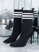 Skinny Boots Socks High Heel